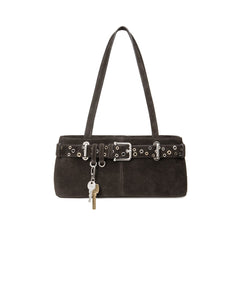 OSOI Shoulder Brocle Mini - Suede Mocha Eyelets
