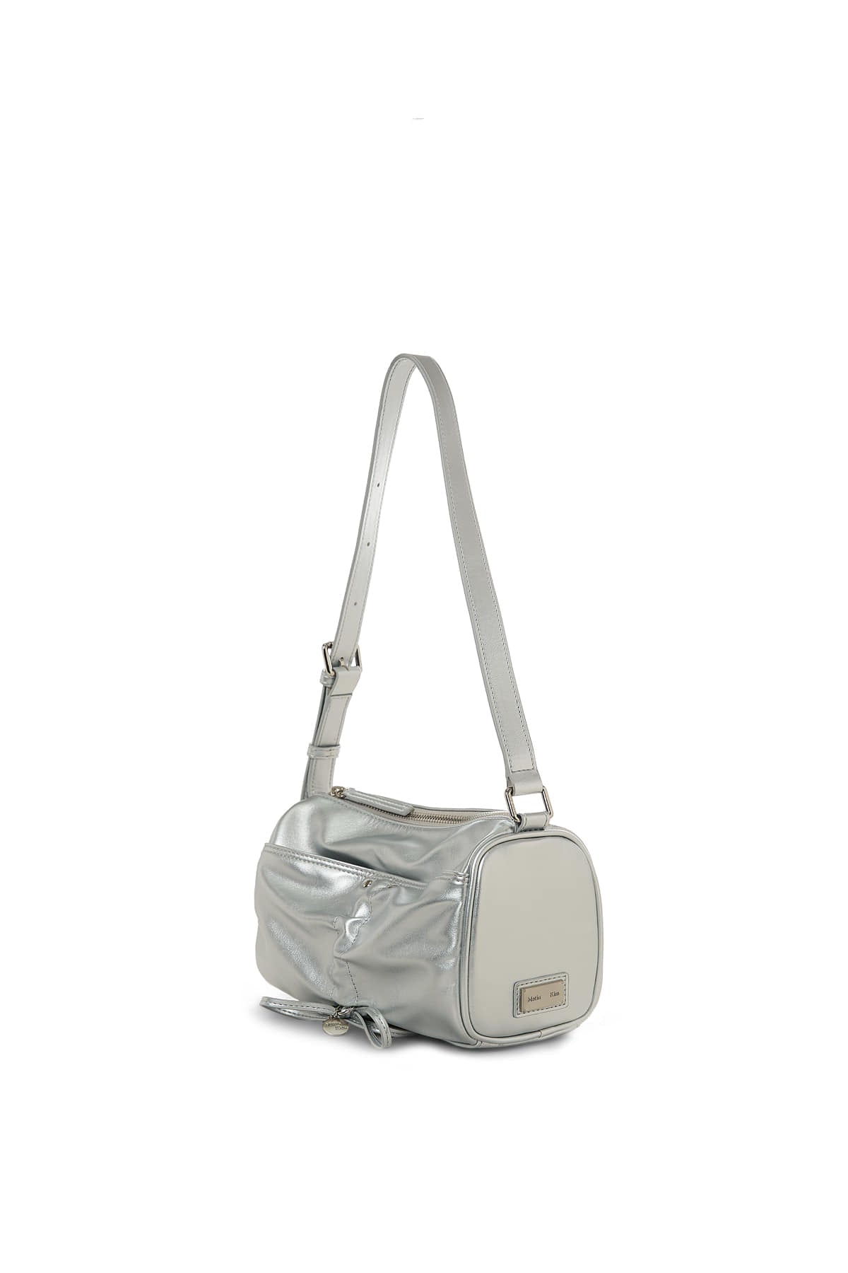 Matin Kim Front Shirring Ribbon Mini Bag - Silver