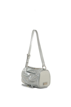 Matin Kim Front Shirring Ribbon Mini Bag - Silver