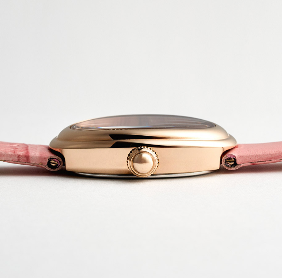 LLOYD 15957605 image 4: 【Pre-Order】Lloyd Awesome Oval Watch – Blossom Pink/Black/Brown/Red