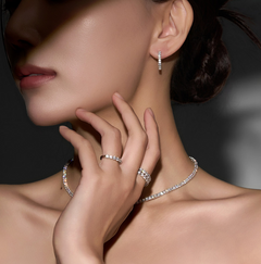 LLOYD 16386512 image 1: 【Pre-Order】LLOYD S925 White Timeless Tennis Earrings
