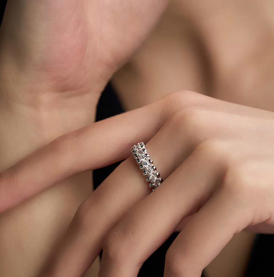 LLOYD 16386724 image 1: 【Pre-Order】LLOYD S925 Glow Double Line Ball Ring