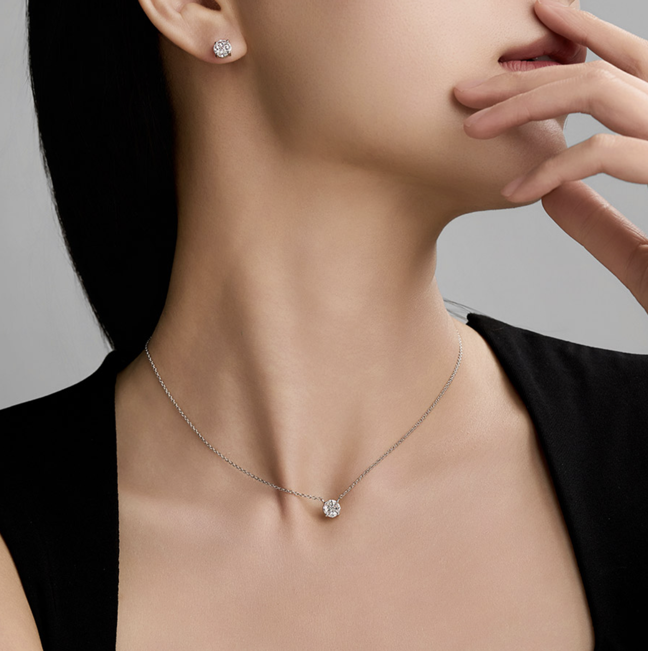 LLOYD 15400934 image 1: 【Pre-Order】LLOYD Silver 925 Invisible Setting Necklace