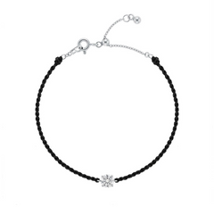 LLOYD 16719842 image 6: 【Pre-Order】LLOYD Silver 925 Essential 0.5ct Moisanite Bracelet - Midnight Black/Liberria Red/Santorini Blue