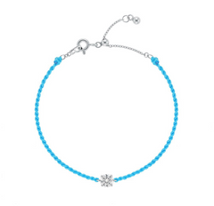 LLOYD 16719842 image 7: 【Pre-Order】LLOYD Silver 925 Essential 0.5ct Moisanite Bracelet - Midnight Black/Liberria Red/Santorini Blue