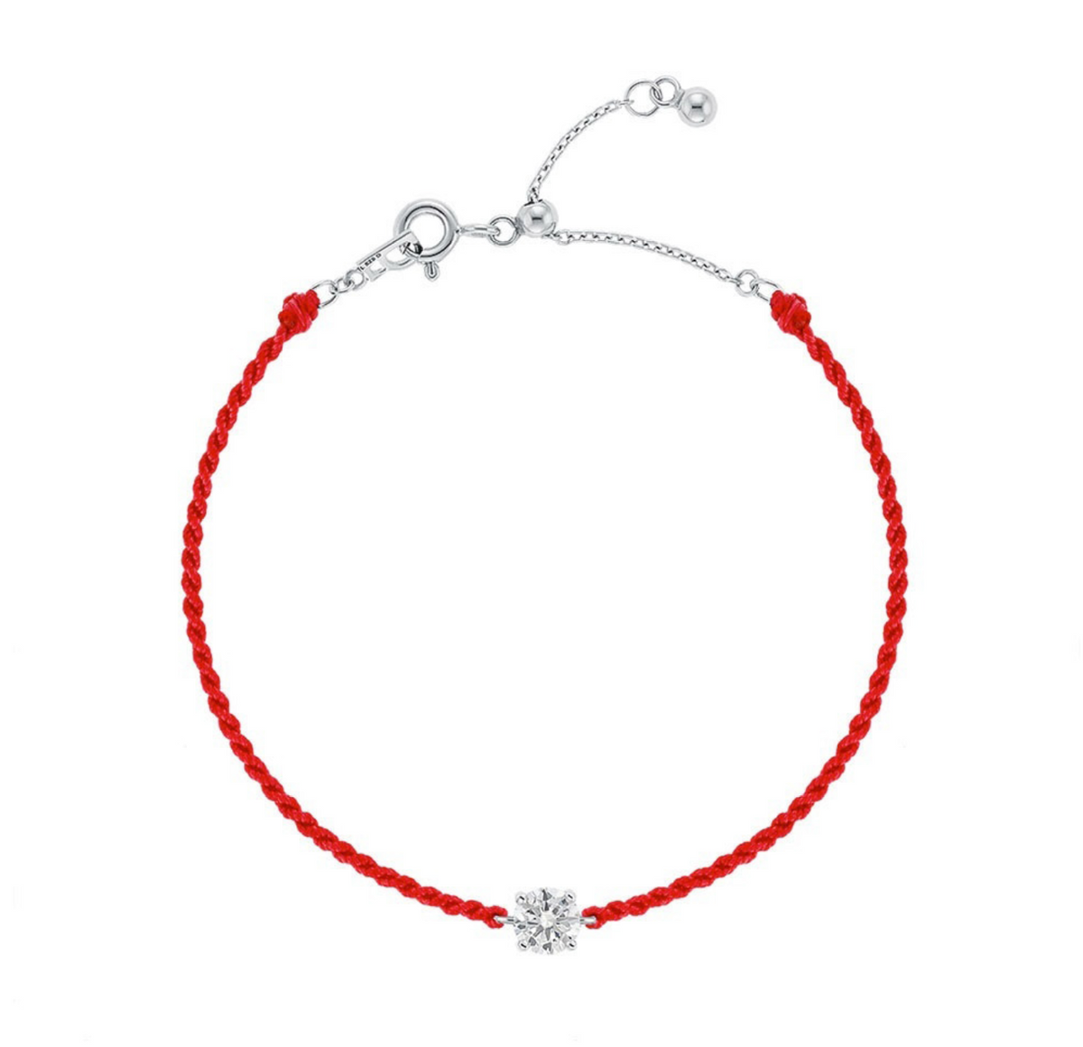 LLOYD 16719842 image 5: 【Pre-Order】LLOYD Silver 925 Essential 0.5ct Moisanite Bracelet - Midnight Black/Liberria Red/Santorini Blue