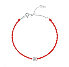 LLOYD 16719842 image 5: 【Pre-Order】LLOYD Silver 925 Essential 0.5ct Moisanite Bracelet - Midnight Black/Liberria Red/Santorini Blue