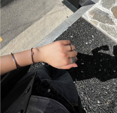 LLOYD 16719842 image 9: 【Pre-Order】LLOYD Silver 925 Essential 0.5ct Moisanite Bracelet - Midnight Black/Liberria Red/Santorini Blue