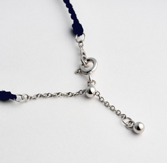 LLOYD Essential Moissanite Cross Cord Bracelet 925silver