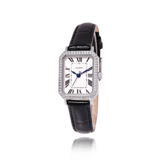 LLOYD Awesome Women's Leather Watch — Red/Black/Navy