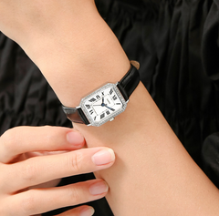 LLOYD Awesome Women's Leather Watch — Red/Black/Navy