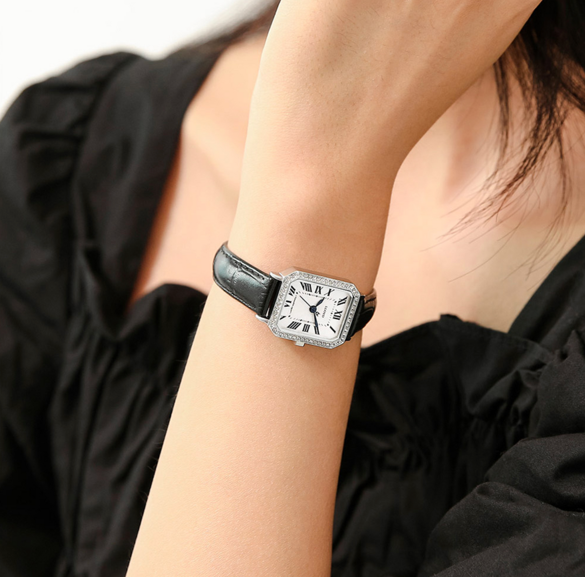 LLOYD Awesome Women's Leather Watch — Red/Black/Navy