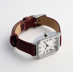 LLOYD Awesome Women's Leather Watch — Red/Black/Navy