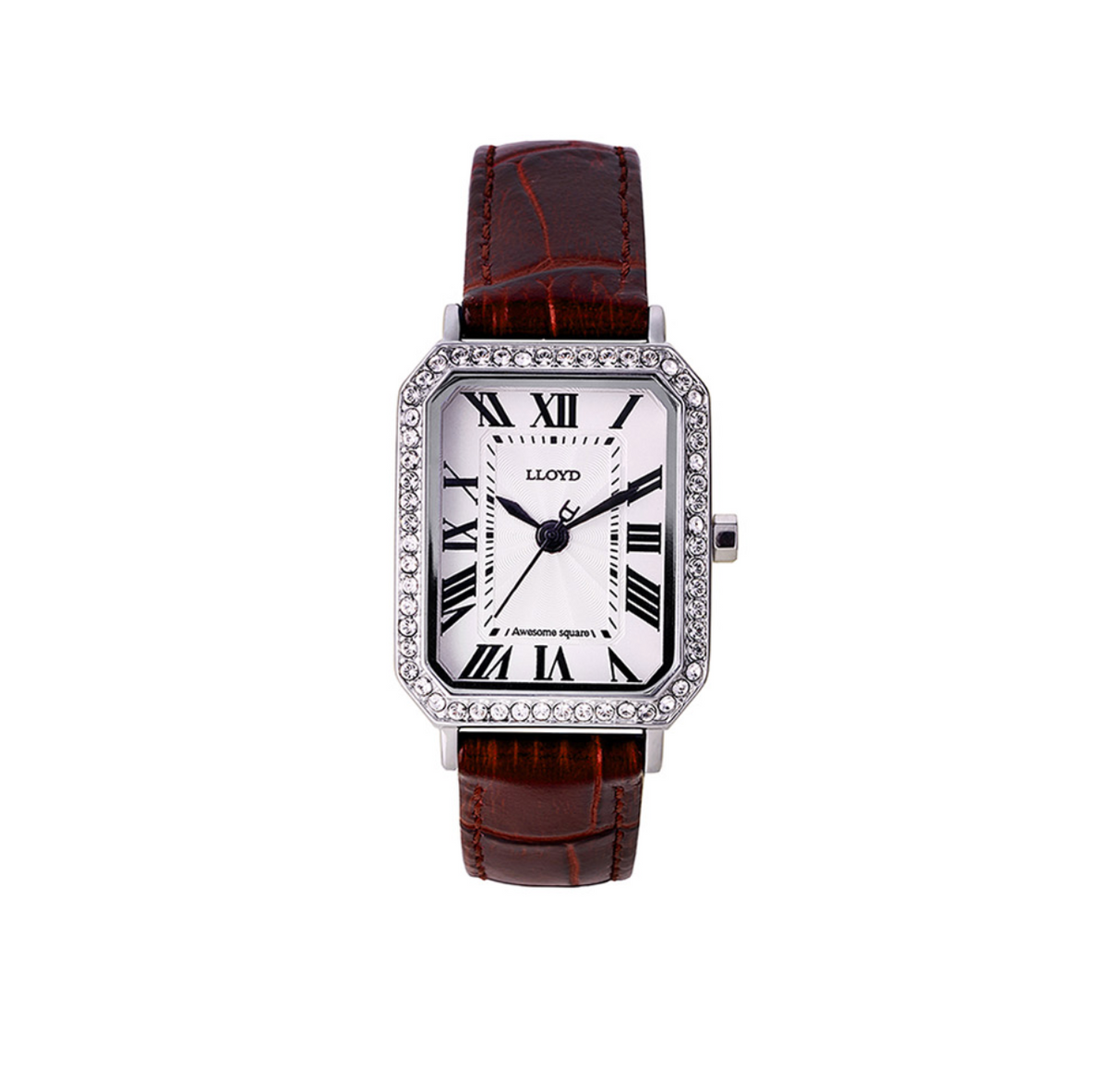 LLOYD Awesome Women's Leather Watch — Red/Black/Navy