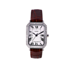 LLOYD Awesome Women's Leather Watch — Red/Black/Navy