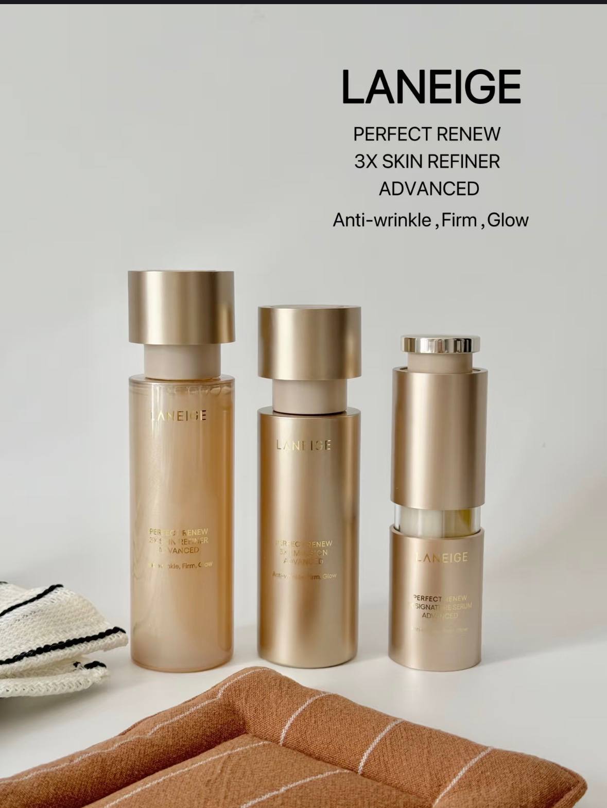 LANEIGE Perfect Renew 3X Skin Refiner + Emulsion Advanced Set
