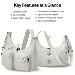 BRANDEN Safe Plus Cross Bag