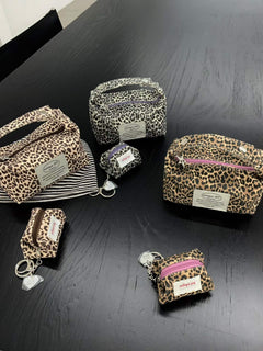 ANTIQUEJEY Leopard Lunchbox Makeup Bag