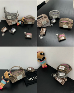ANTIQUEJEY Leopard Lunchbox Makeup Bag
