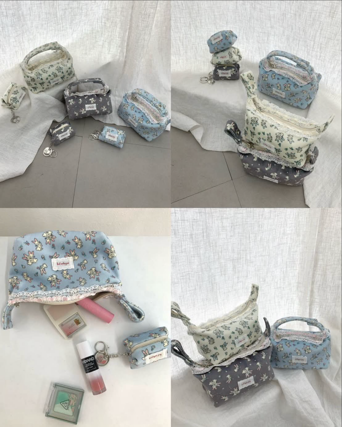 ANTIQUEJEY Bunny Makeup Bag
