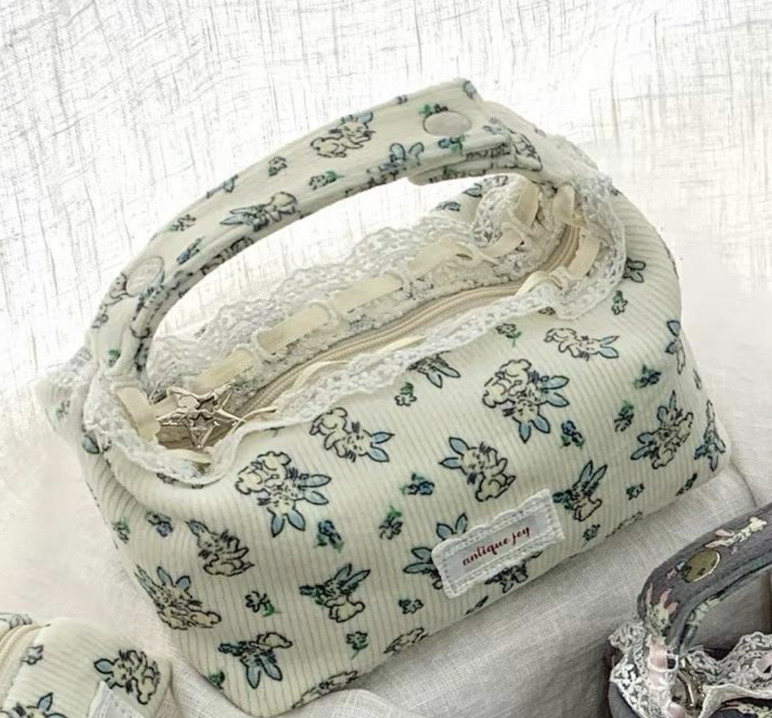 ANTIQUEJEY Bunny Makeup Bag