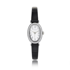 LLOYD Adele Women's Leather Watch Black - Silver