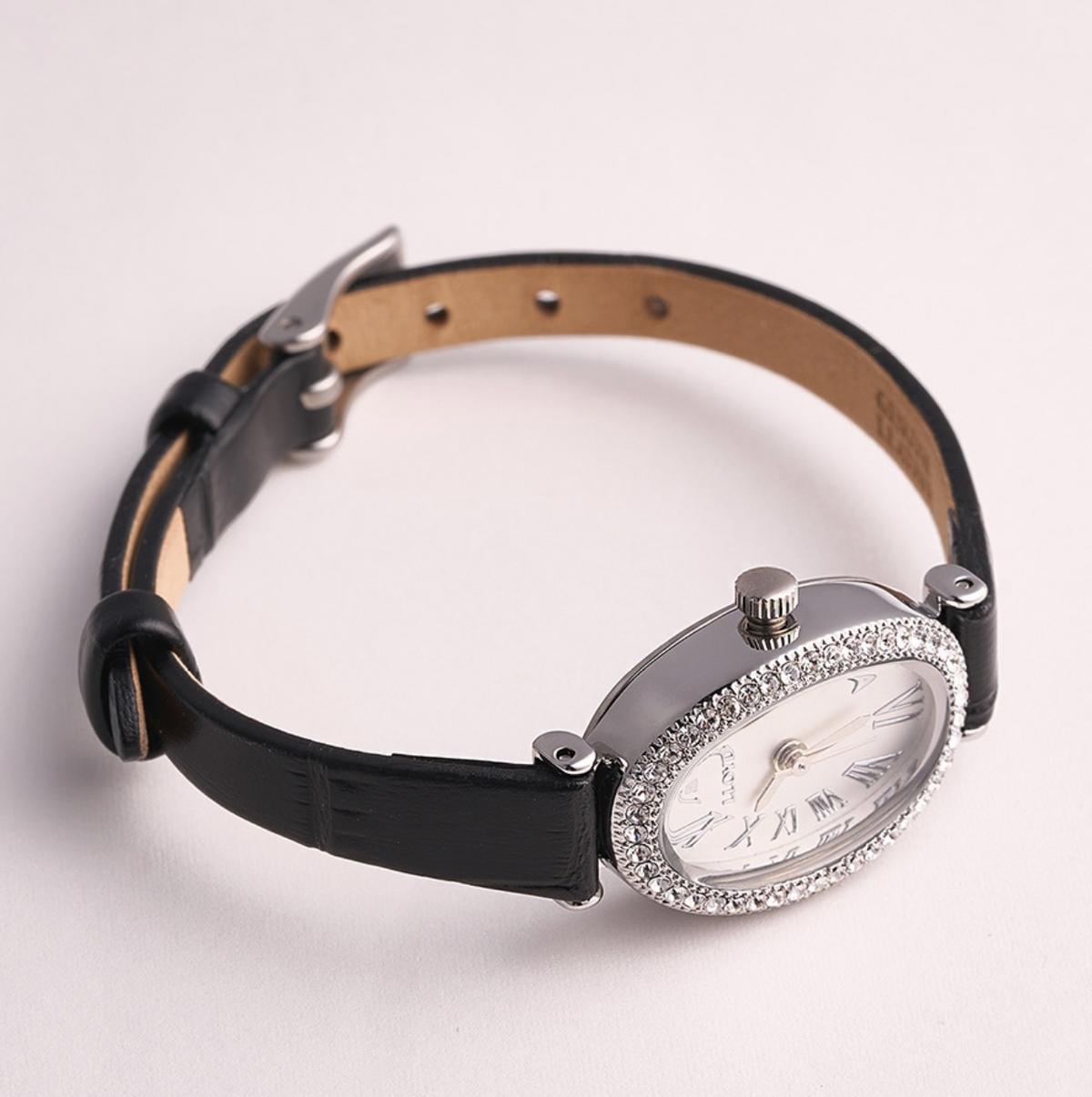 LLOYD Adele Women's Leather Watch Black - Silver