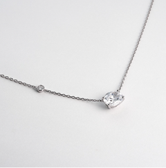 LLOYD Big Oval Cut Stone Necklace 925 Silver