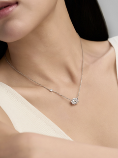 LLOYD Big Oval Cut Stone Necklace 925 Silver