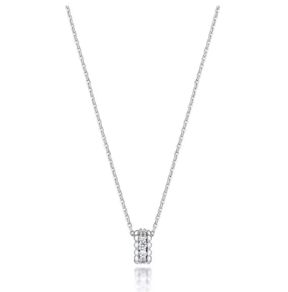 LLOYD Glow Double Line Ball Necklace 925 Silver
