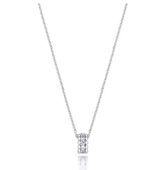 LLOYD Glow Double Line Ball Necklace 925 Silver