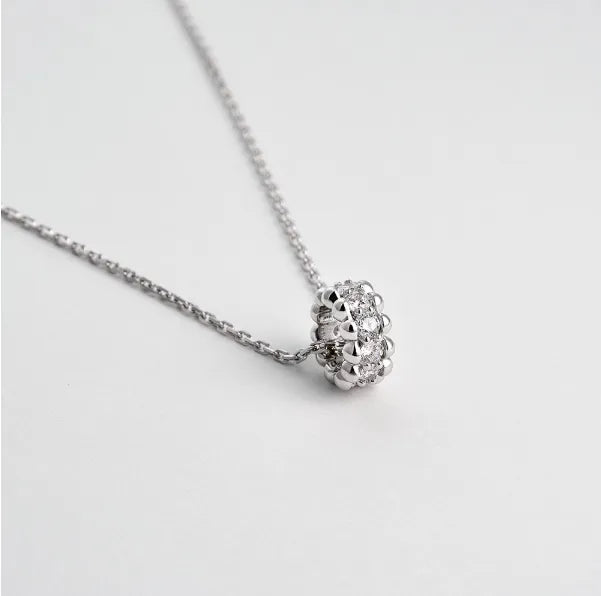 LLOYD Glow Double Line Ball Necklace 925 Silver