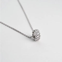 LLOYD Glow Double Line Ball Necklace 925 Silver