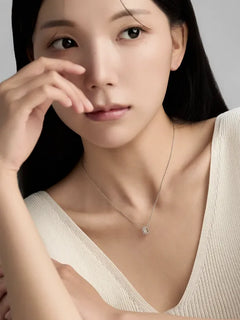 LLOYD Glow Double Line Ball Necklace 925 Silver