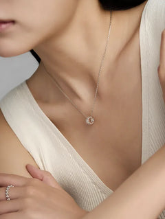 LLOYD Glow Double Line Ball Necklace 925 Silver