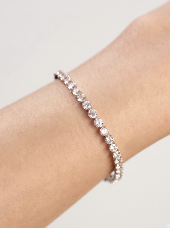 LLOYD Bright 3mm Tennis Bracelet 925 Silver