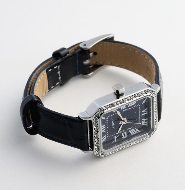 LLOYD Awesome Women's Leather Watch — Red/Black/Navy