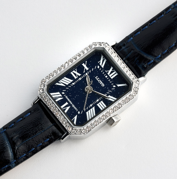 LLOYD Awesome Women's Leather Watch — Red/Black/Navy