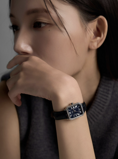 LLOYD Awesome Women's Leather Watch — Red/Black/Navy