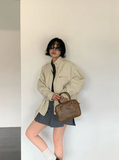 ANTIQUEJEY A26 Two-Way Square Bag styled on model