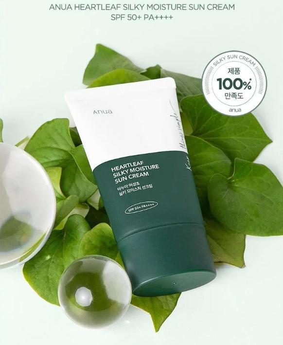 Heartleaf Silky Moisture Sun Cream SPF50+