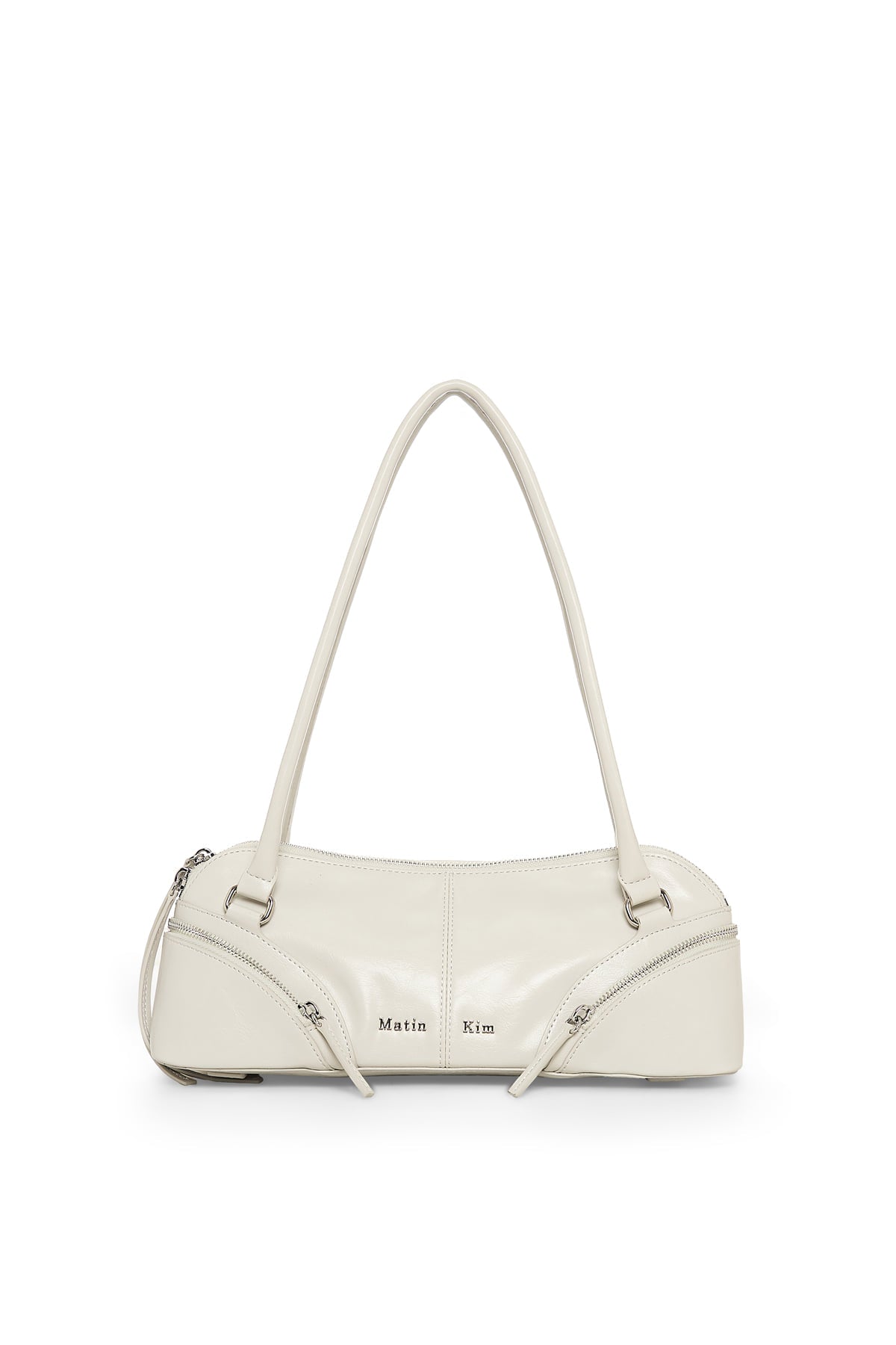 Matin Kim Curve Zip Baguette Bag - Light Grey