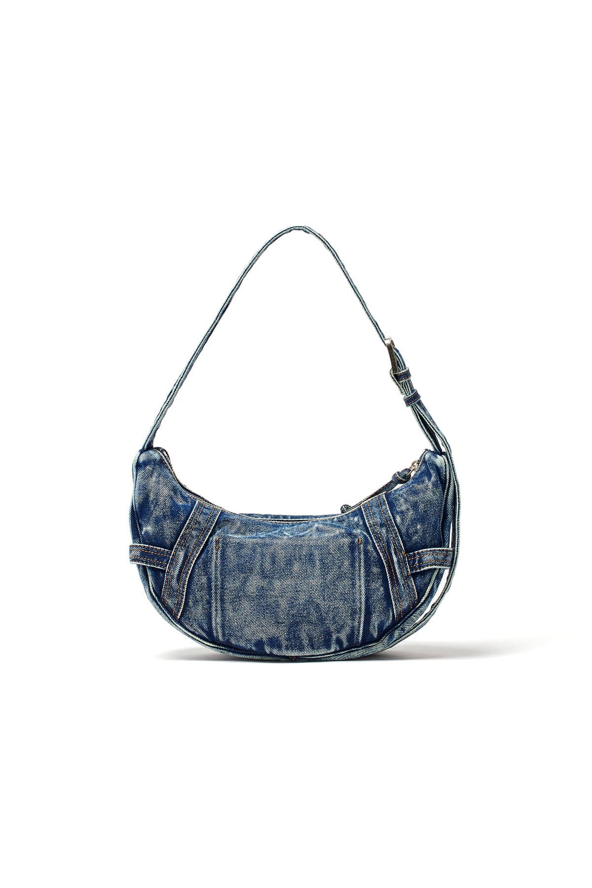 Matin Kim Matin Washed Denim Mini Hobo Bag - Blue