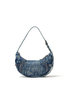 Matin Kim Matin Washed Denim Mini Hobo Bag - Blue