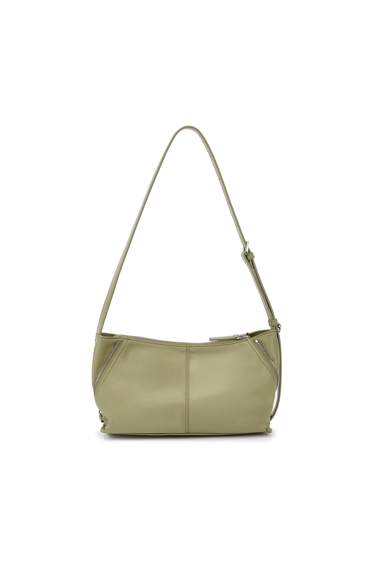 Matin Kim Side Zipper Fabric Two Way Bag - Khaki