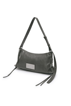 Matin Kim Eyelet Shirring Shoulder Bag - Grey