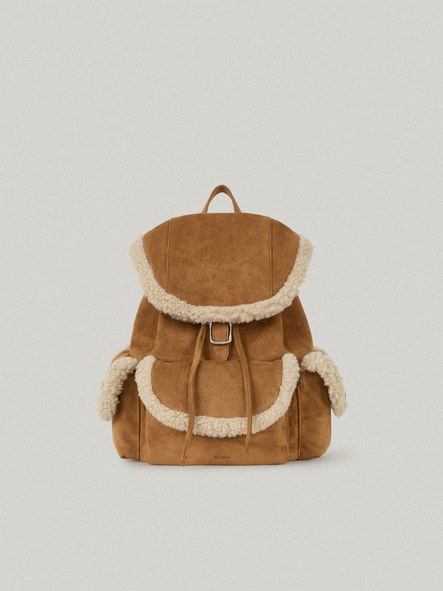 FOLNUA Talvi Shearling Backpack - Camel