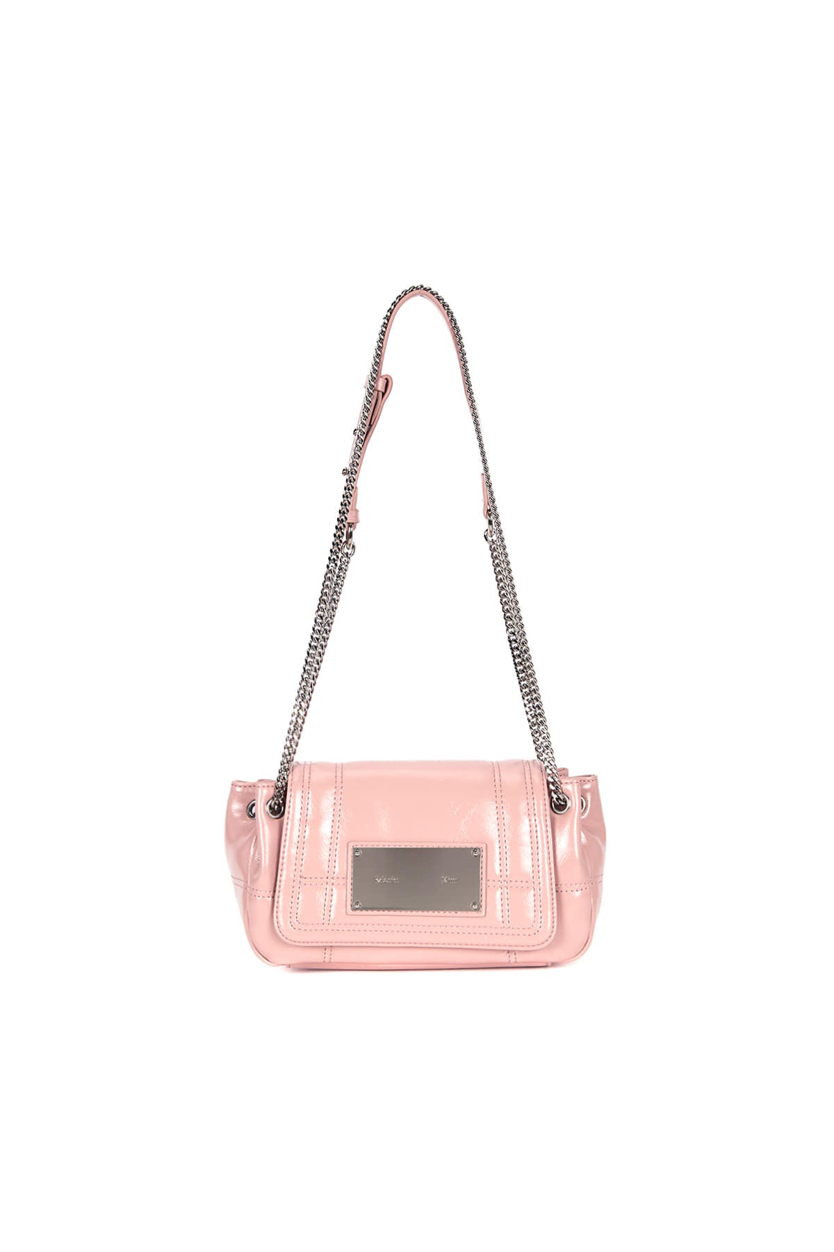 Matin Kim Glossy Quilting Small Chain Bag - Pink