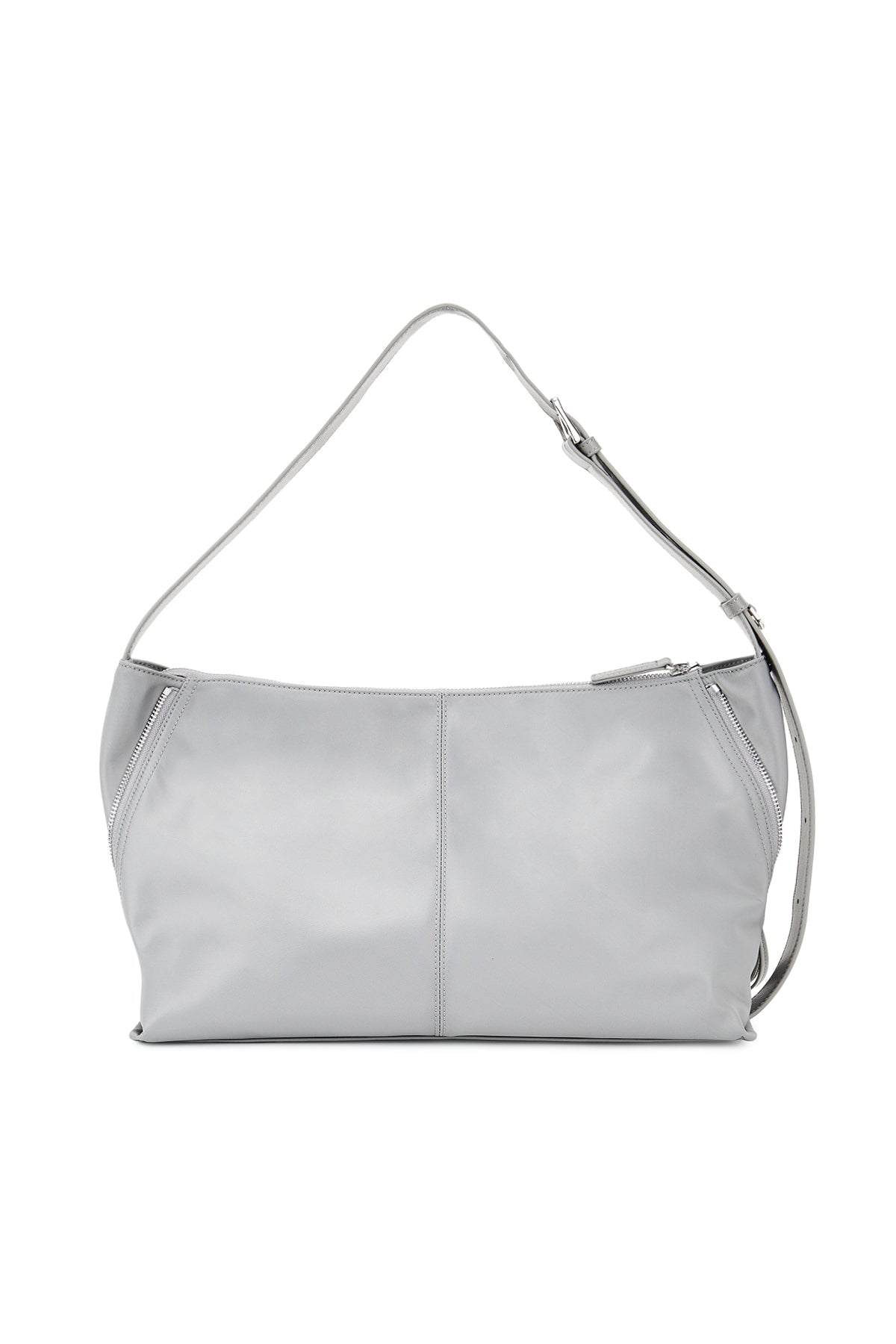 Matin Kim Side Zipper Fabric Shoulder Bag - Grey