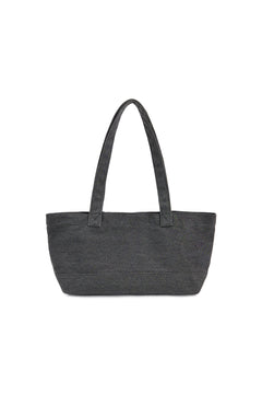 Matin Kim Matin Logo Canvas Wide Shoulder Bag - Charcoal